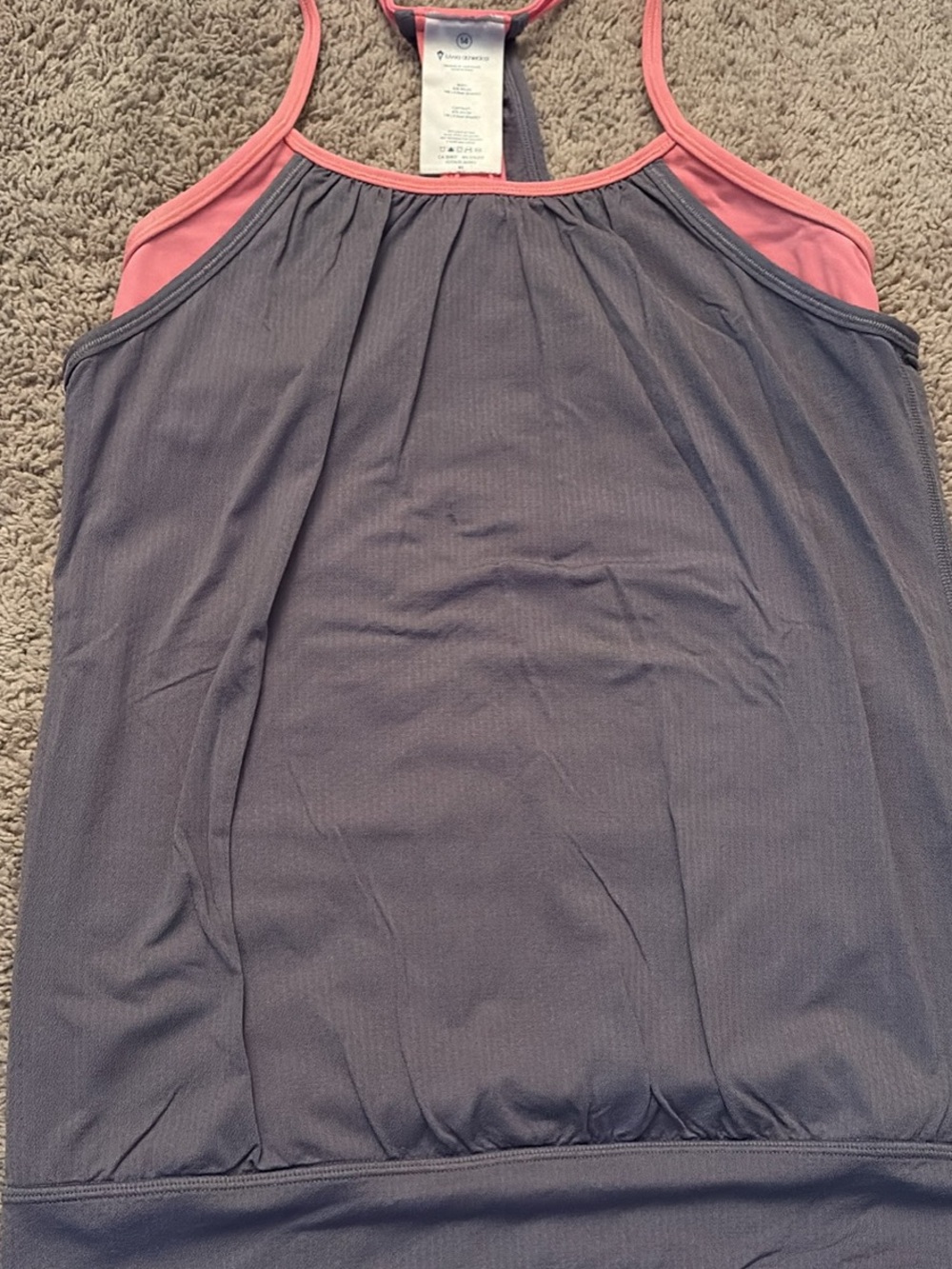 Ivivva Purple Tank with Pink Trim